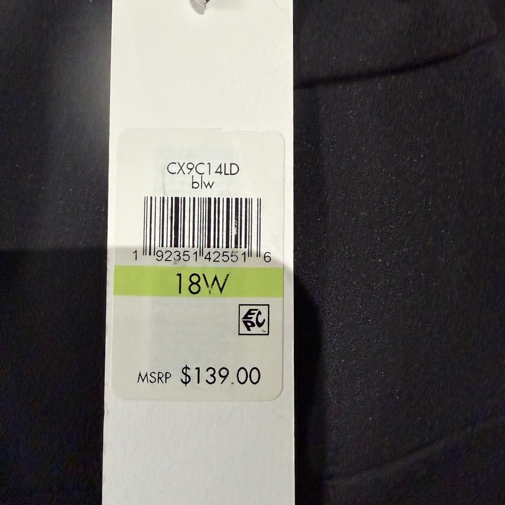 Calvin Klein Black Dress with White Trim - Picture 5 of 5